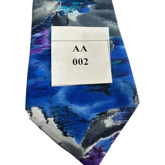 Italian All Silk Handmade Mens TIe 55" Colorful - Picture 5 of 5